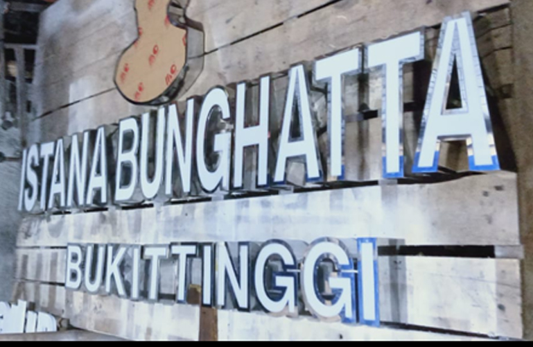 Huruf Timbul Stainless Untuk Branding Warkop