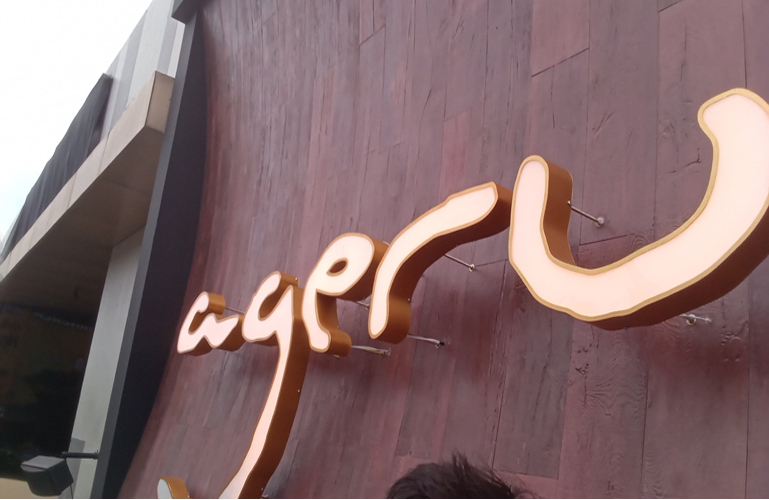 Huruf Timbul Stainless Untuk Branding Gedung Dinas Kesehatan